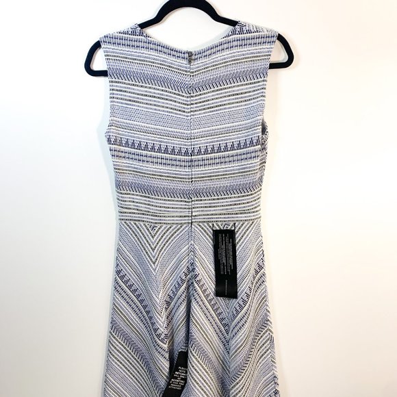 NWT BCBGMaxAzria White & Blue Jasmine Dress Size Small - Picture 6 of 11